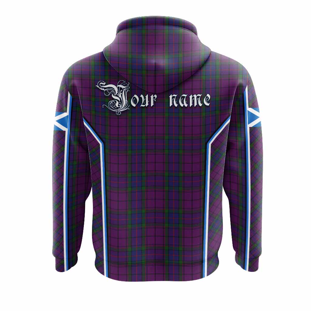 Wardlaw Tartan Crest Hoodie Scotland Coat of Arm Flag Style - Tartan Vibes Clothing