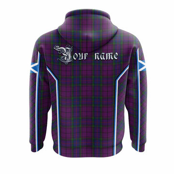 Wardlaw Tartan Crest Hoodie Scotland Coat of Arm Flag Style