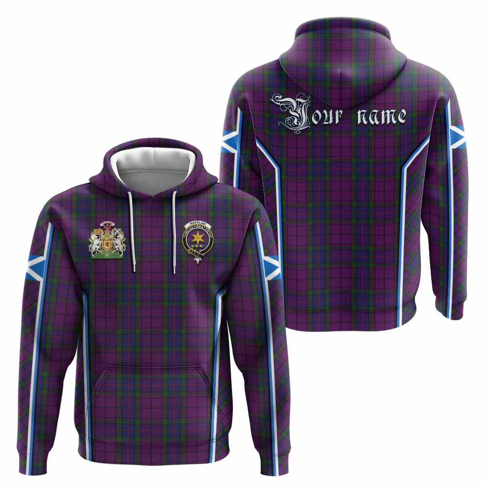 Wardlaw Tartan Crest Hoodie Scotland Coat of Arm Flag Style - Tartan Vibes Clothing