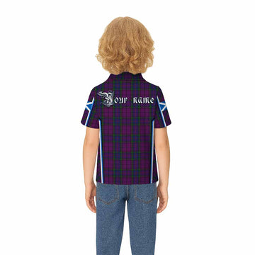 Wardlaw Tartan Crest Kid Polo Shirt Scotland Coat of Arm Flag Style - Tartan Vibes Clothing