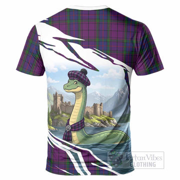 Wardlaw Tartan Crest Loch Ness Monster Scottish Heritage Art T-Shirt