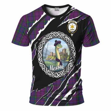 Wardlaw Tartan Crest Loch Ness Monster T-Shirt Celtic Knot Nessie Art