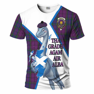 Wardlaw Tartan Crest Loch Ness Monster T-Shirt Nessie Scottish Map Tha Gradh Agam Air Alba