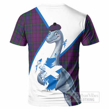 Wardlaw Tartan Crest Loch Ness Monster T-Shirt Nessie Scottish Map Tha Gradh Agam Air Alba