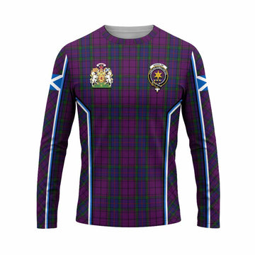 Wardlaw Tartan Crest Long Sleeve T-Shirt Scotland Coat of Arm Flag Style - Tartan Vibes Clothing