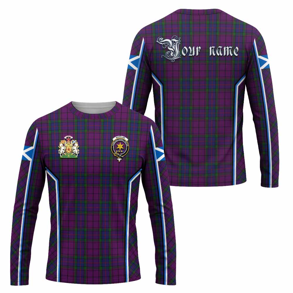 Wardlaw Tartan Crest Long Sleeve T-Shirt Scotland Coat of Arm Flag Style - Tartan Vibes Clothing