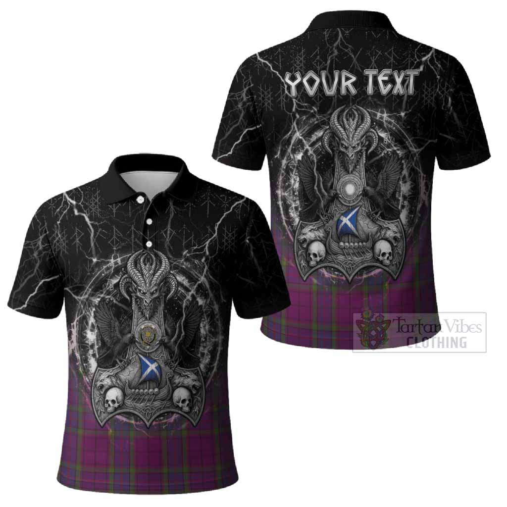 Wardlaw Tartan Crest Polo Shirt Celtic Odin's Raven Legacy