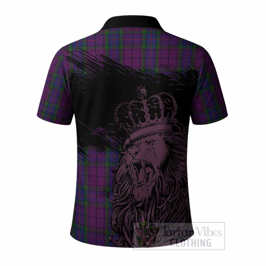 Wardlaw Tartan Crest Polo Shirt Crowned Lion Heritage Style