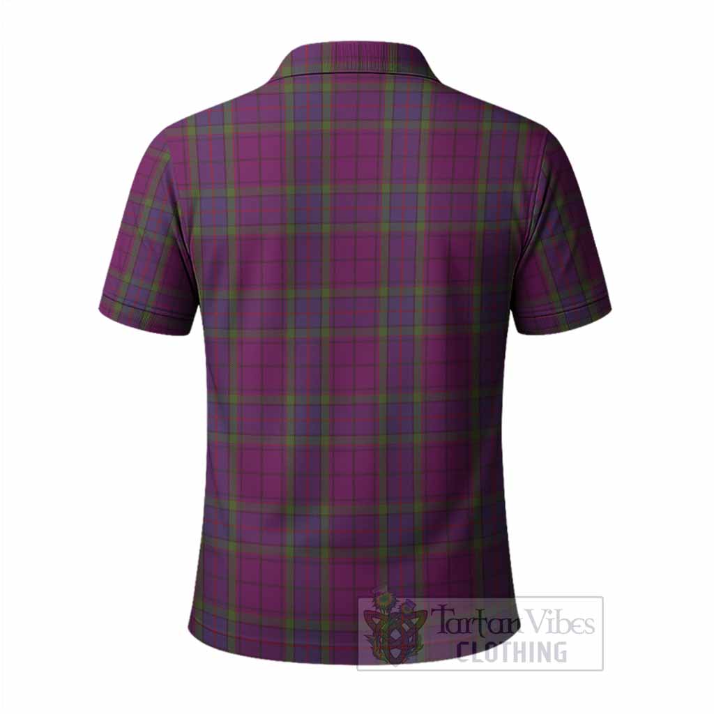 Wardlaw Tartan Crest Polo Shirt Ferocious Lion Style