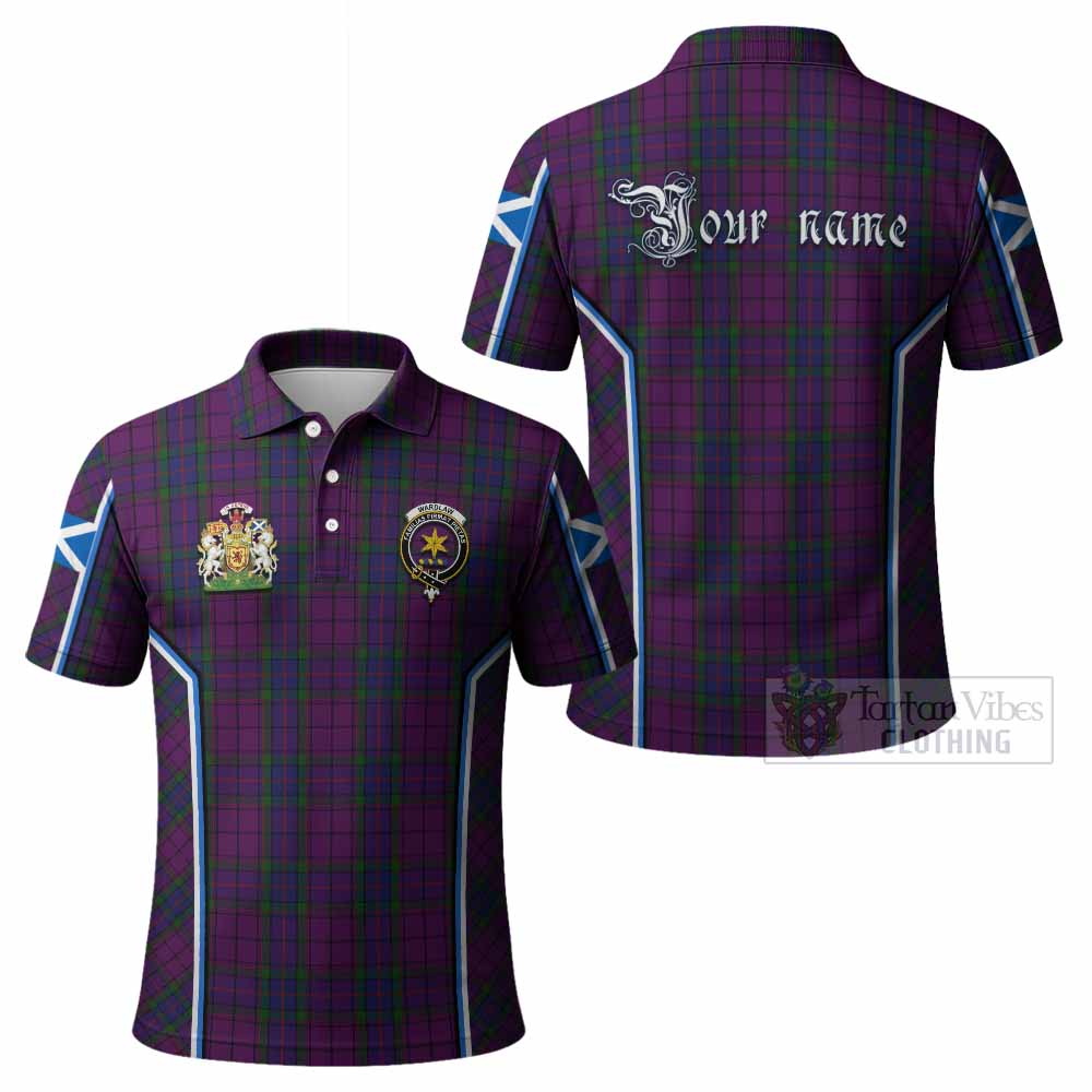Wardlaw Tartan Crest Polo Shirt Scotland Coat of Arm Flag Style - Tartan Vibes Clothing