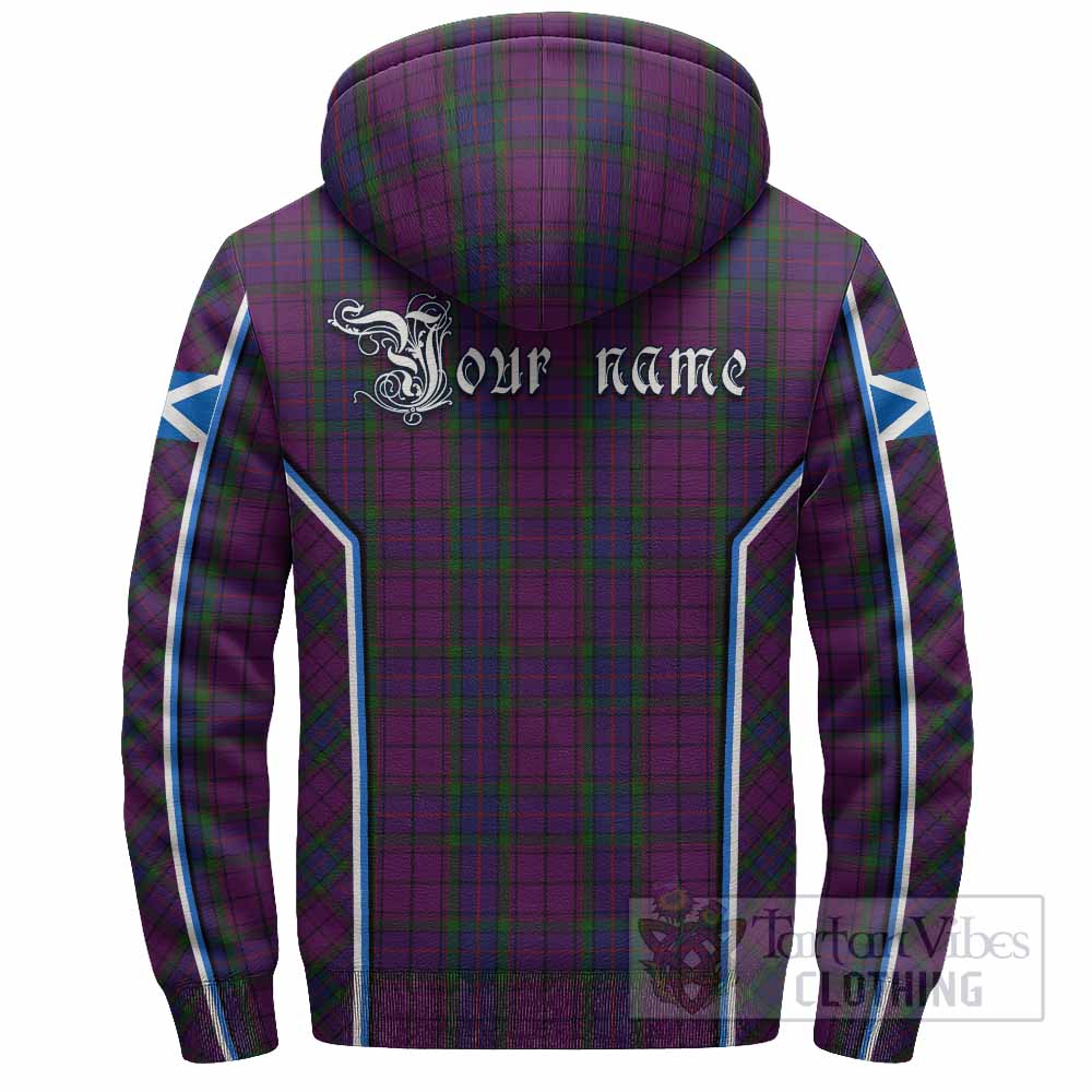 Wardlaw Tartan Crest Sherpa Hoodie Scotland Coat of Arm Flag Style - Tartan Vibes Clothing