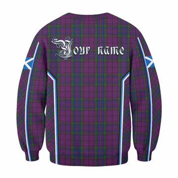 Wardlaw Tartan Crest Sweatshirt Scotland Coat of Arm Flag Style