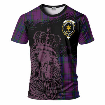 Wardlaw Tartan Crest T-Shirt Crowned Lion Heritage Style