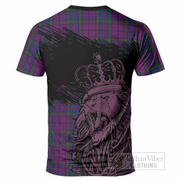 Wardlaw Tartan Crest T-Shirt Crowned Lion Heritage Style