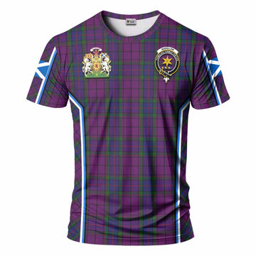 Wardlaw Tartan Crest T-shirt Scotland Coat of Arm Flag Style - Tartan Vibes Clothing