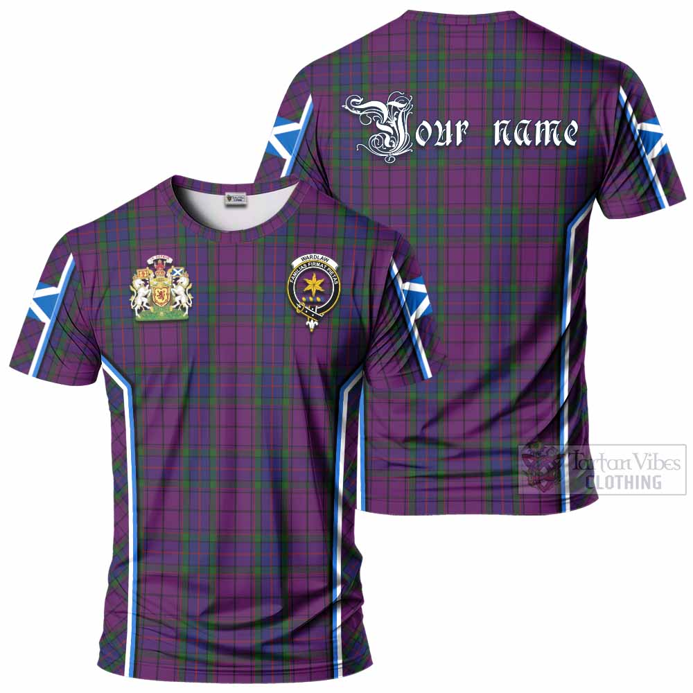 Wardlaw Tartan Crest T-shirt Scotland Coat of Arm Flag Style - Tartan Vibes Clothing