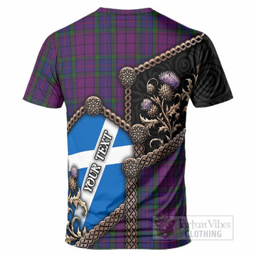 Wardlaw Tartan Crest T-Shirt Scottish Thistle Loch Ness Monster