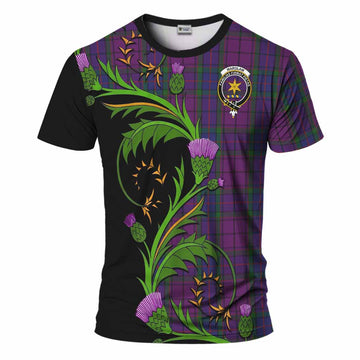 Wardlaw Tartan Crest T-Shirt Scottish Thistle Pride Heritage Art