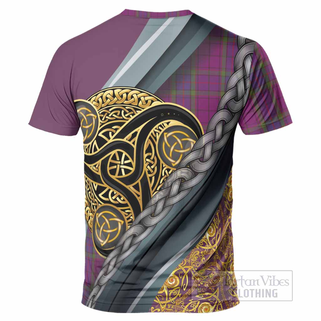 Wardlaw Tartan Crest T-Shirt Scottish Triskele Celtic