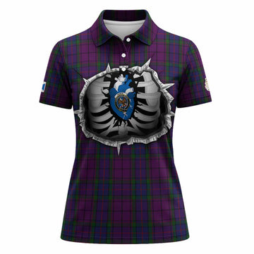 Wardlaw Tartan Crest Women Polo Shirt Scotland In My Veins