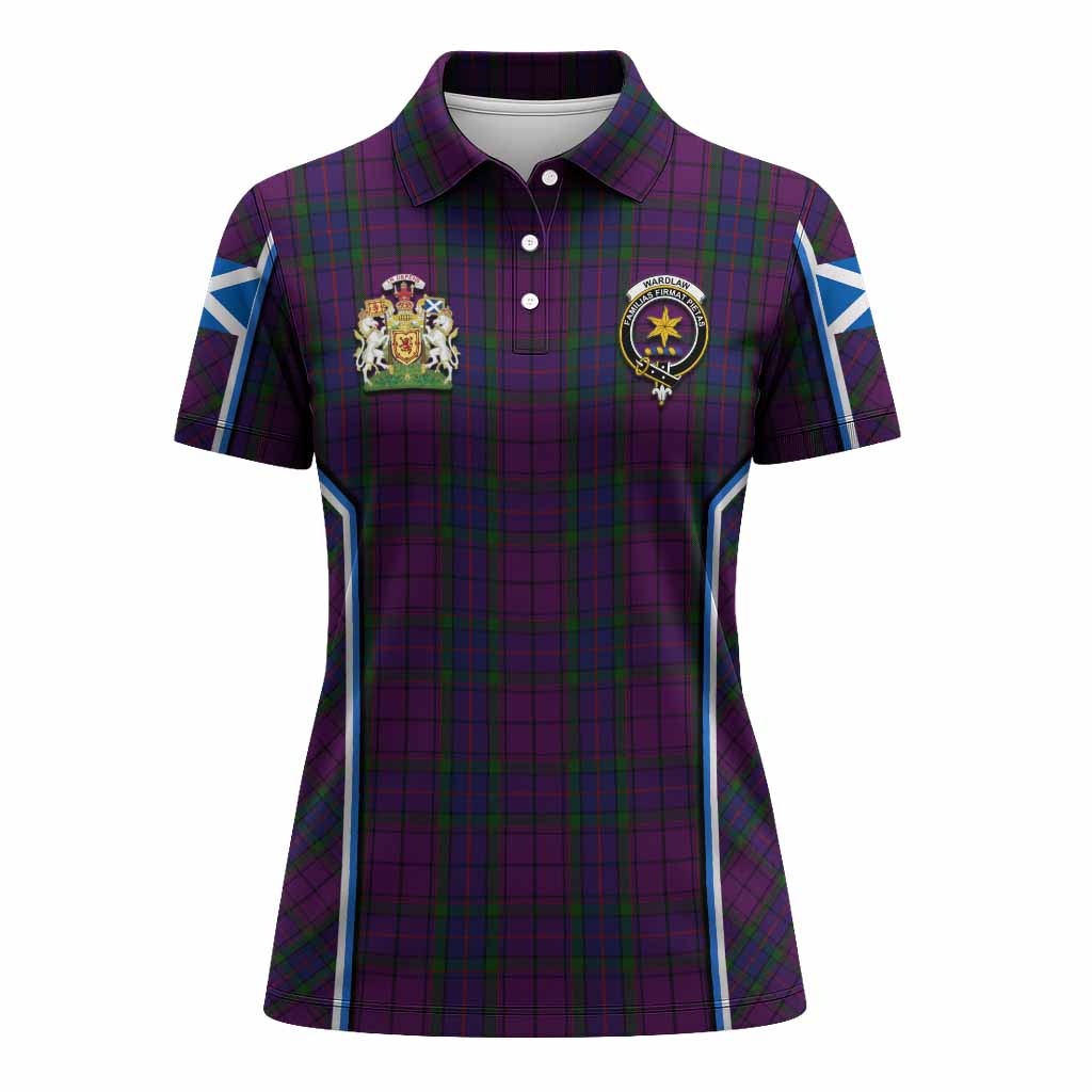 Wardlaw Tartan Crest Women's Polo Shirt Scotland Coat of Arm Flag Style - Tartan Vibes Clothing