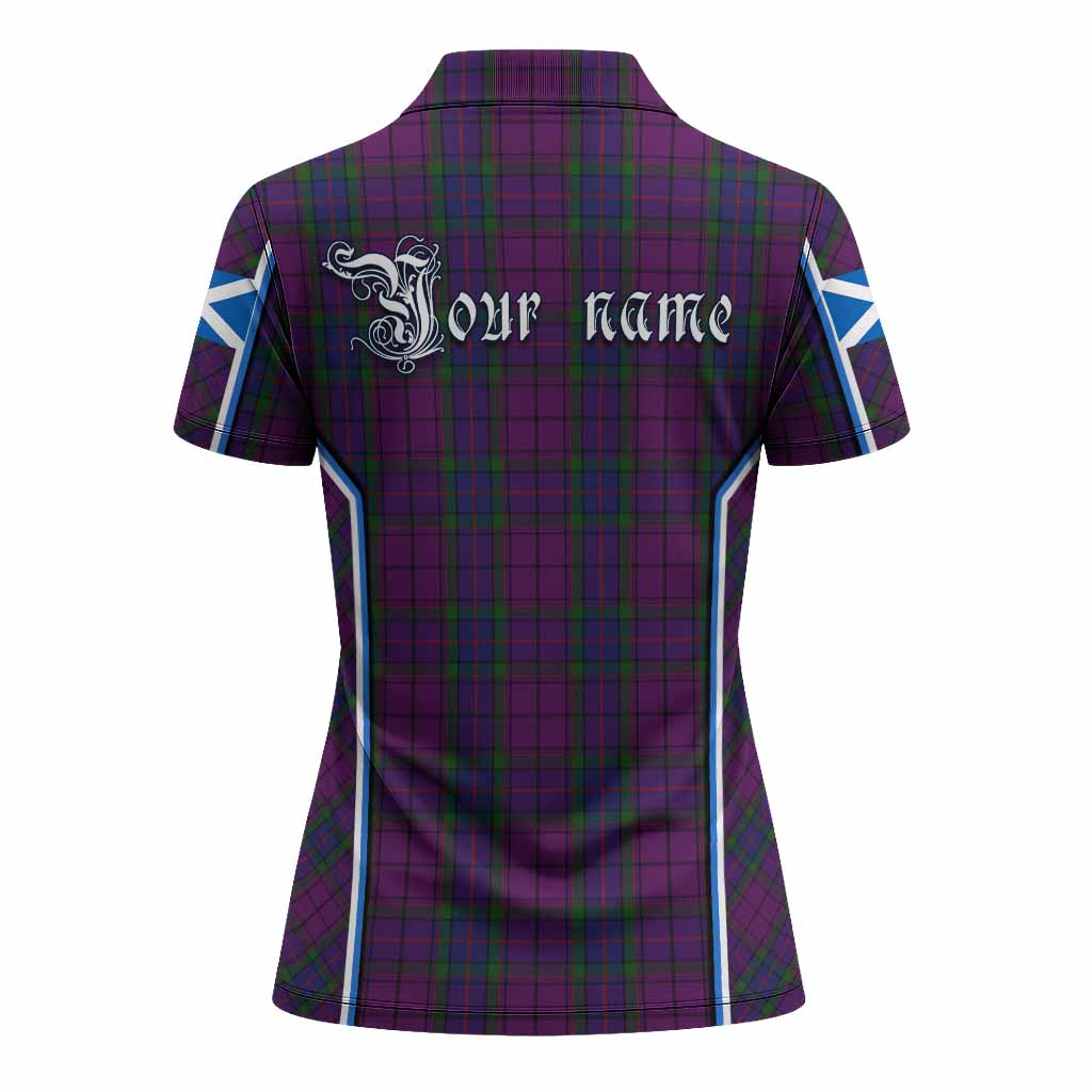 Wardlaw Tartan Crest Women's Polo Shirt Scotland Coat of Arm Flag Style - Tartan Vibes Clothing