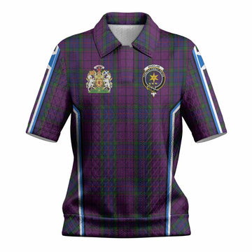 Wardlaw Tartan Crest Women’s Polo Sweater Top Scotland Coat of Arm Flag Style