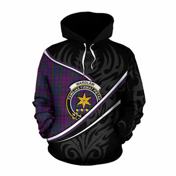 Wardlaw Tartan Family Crest Cotton Hoodie Celtic Scottish Thistle Floral - Tartan Vibes Clothing