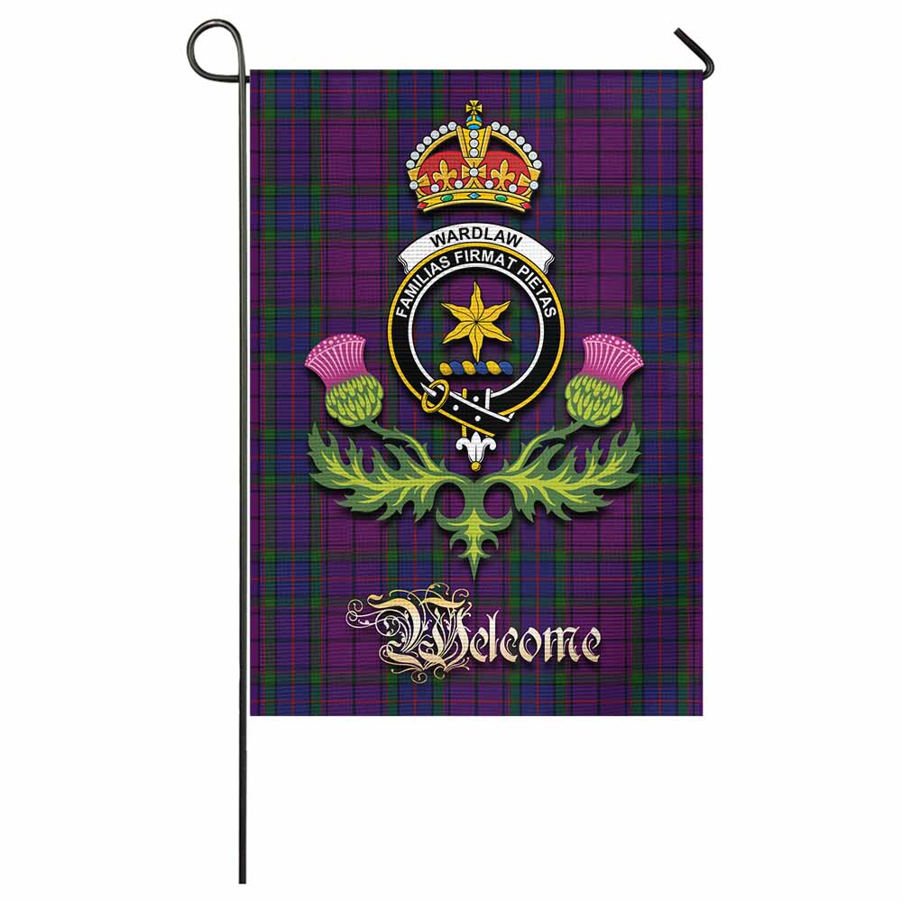 Wardlaw Tartan Family Crest Garden Flag Royal Thistle Welcome Style - Tartan Vibes Clothing