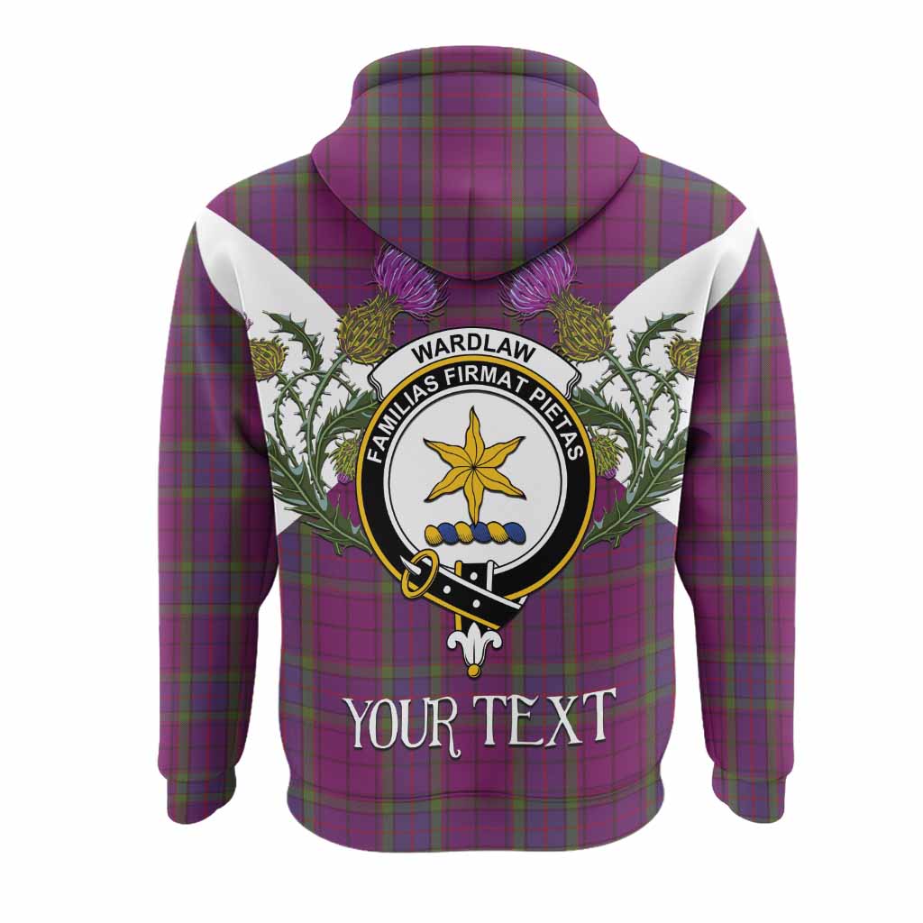Wardlaw Tartan Family Crest Hoodie Scottish Burns Night Thistle Floral