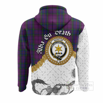 Wardlaw Tartan Family Crest Hoodie Scottish Highland Warrior Celtic Knot Thistle