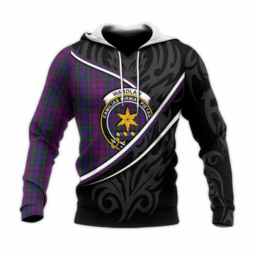 Wardlaw Tartan Family Crest Knitted Hoodie Celtic Scottish Thistle Floral - Tartan Vibes Clothing