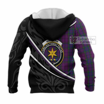 Wardlaw Tartan Family Crest Knitted Hoodie Celtic Scottish Thistle Floral - Tartan Vibes Clothing