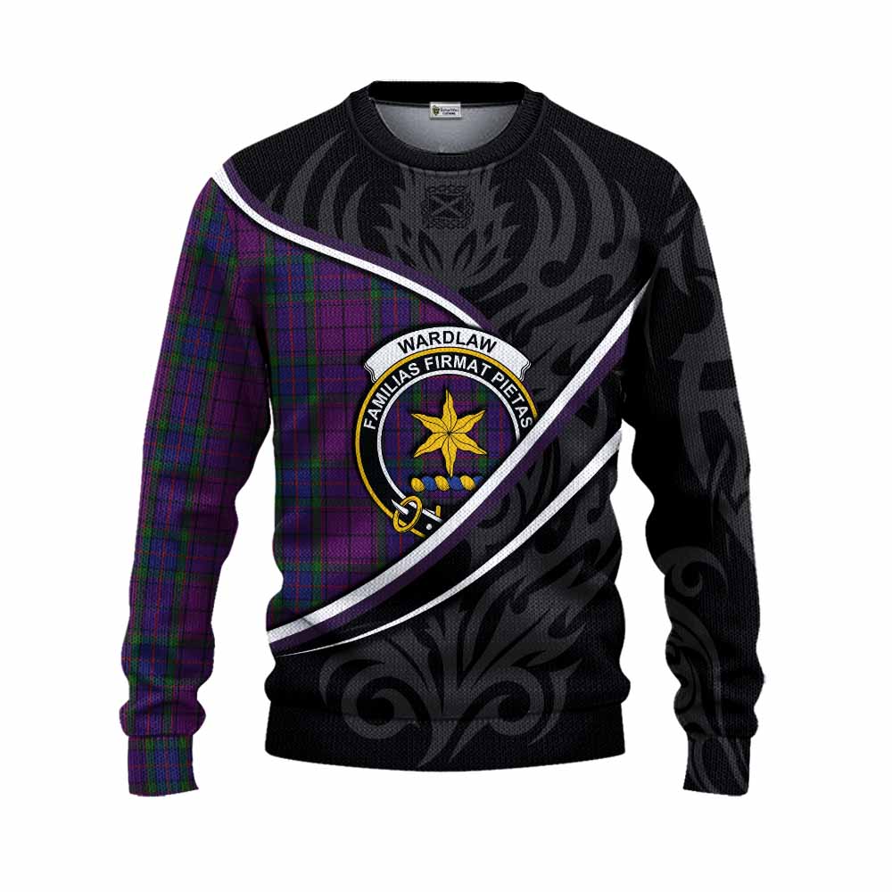 Wardlaw Tartan Family Crest Knitted Sweater Celtic Scottish Thistle Floral - Tartan Vibes Clothing