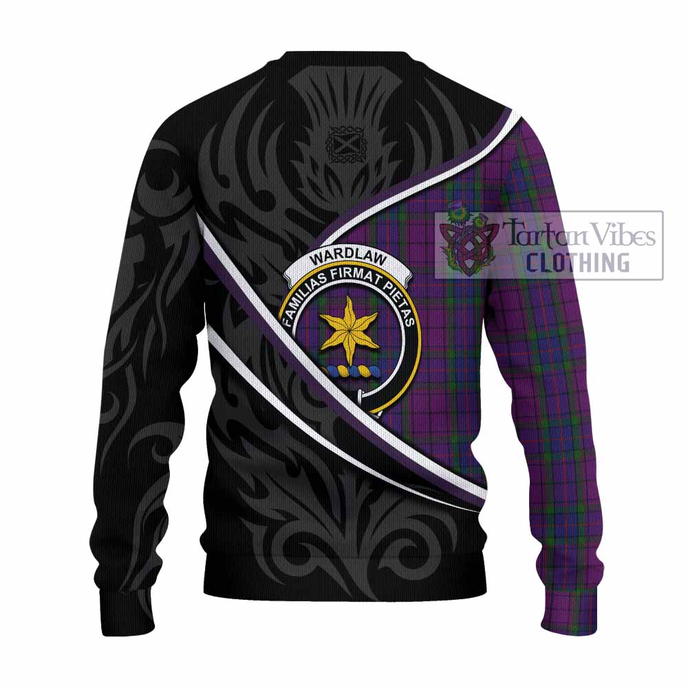 Wardlaw Tartan Family Crest Knitted Sweater Celtic Scottish Thistle Floral - Tartan Vibes Clothing