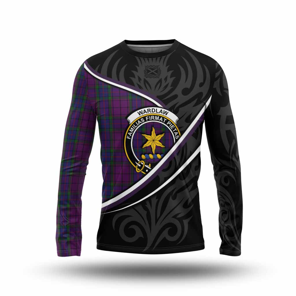 Wardlaw Tartan Family Crest Long Sleeve T-Shirt Celtic Scottish Thistle Floral - Tartan Vibes Clothing