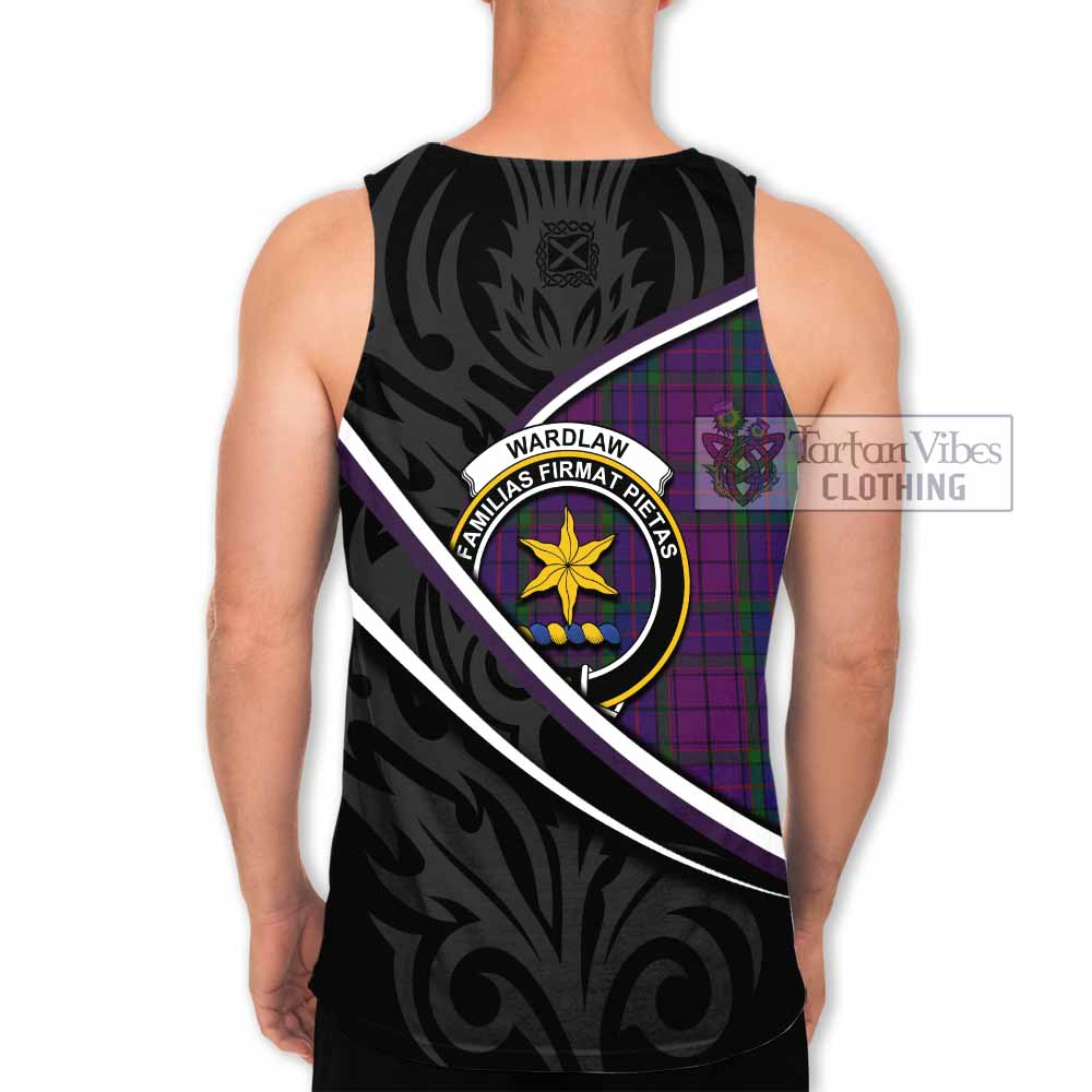 Wardlaw Tartan Family Crest Men Tank Top Celtic Scottish Thistle Floral - Tartan Vibes Clothing