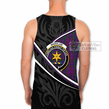 Wardlaw Tartan Family Crest Men Tank Top Celtic Scottish Thistle Floral - Tartan Vibes Clothing