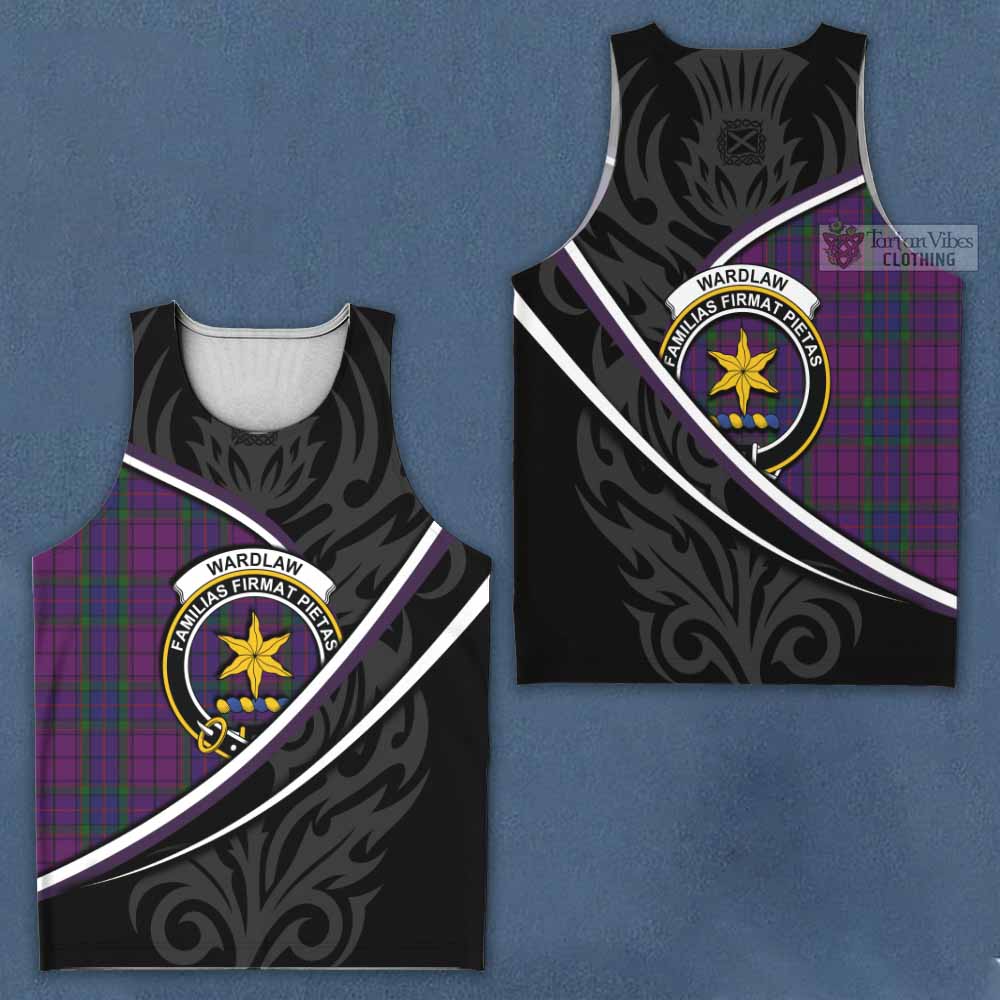 Wardlaw Tartan Family Crest Men Tank Top Celtic Scottish Thistle Floral - Tartan Vibes Clothing