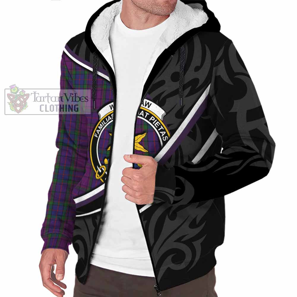 Wardlaw Tartan Family Crest Sherpa Hoodie Celtic Scottish Thistle Floral - Tartan Vibes Clothing