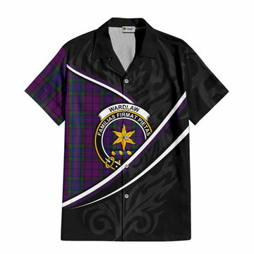 Wardlaw Tartan Family Crest Hawaiian Shirt Celtic Scottish Thistle Floral