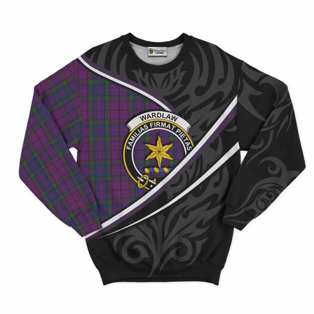 Wardlaw Tartan Family Crest Sweatshirt Celtic Scottish Thistle Floral - Tartan Vibes Clothing