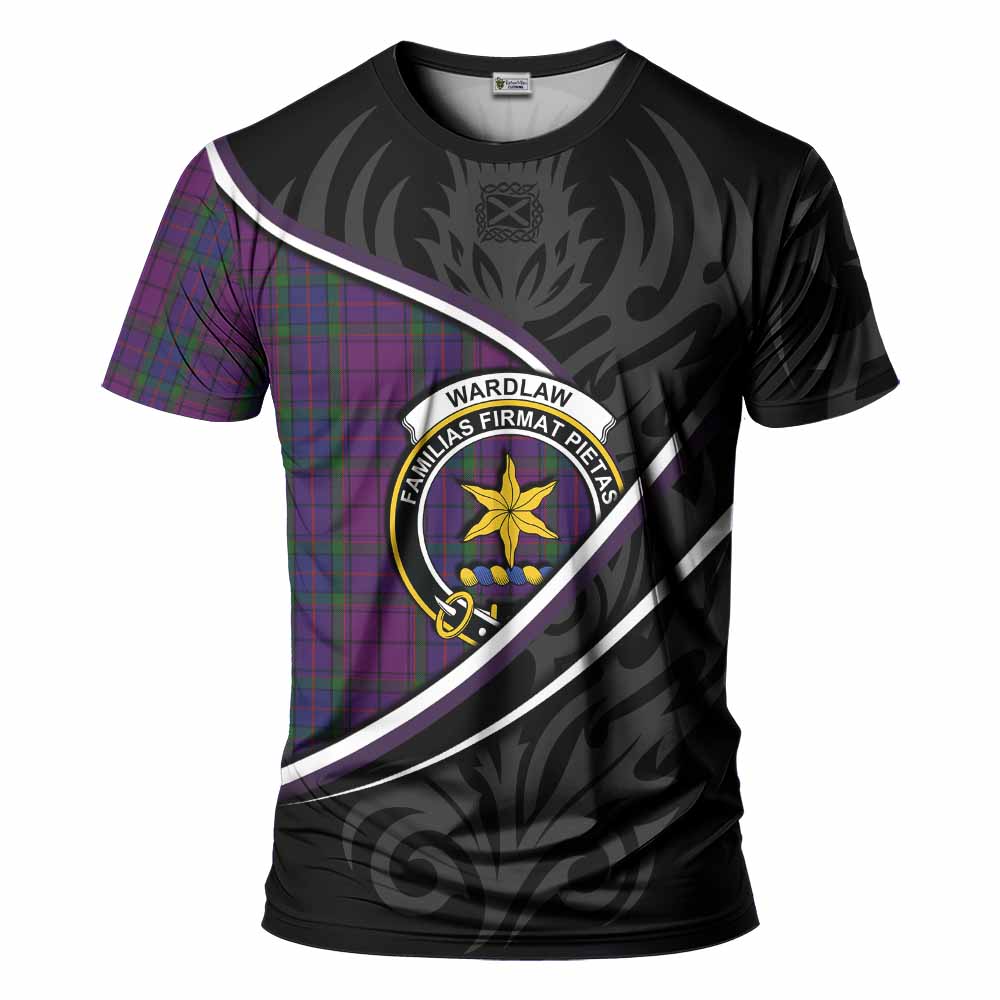 Wardlaw Tartan Family Crest T-shirt Celtic Scottish Thistle Floral - Tartan Vibes Clothing