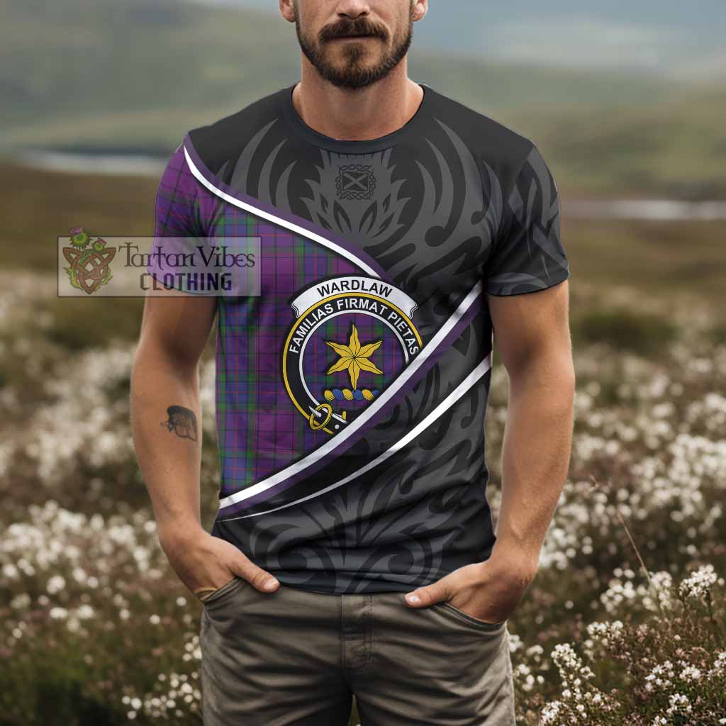 Wardlaw Tartan Family Crest T-shirt Celtic Scottish Thistle Floral - Tartan Vibes Clothing