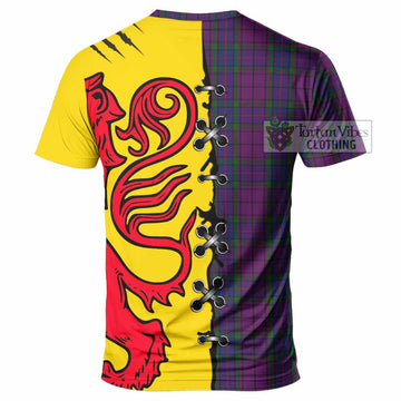 Wardlaw Tartan Family Crest T-shirt Lion Rampant Honor - Tartan Vibes Clothing