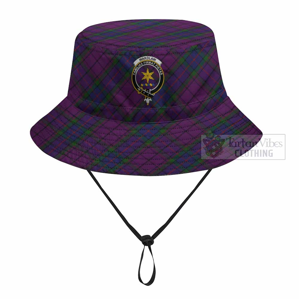 Wardlaw Tartan Fishing Hat with Family Crest