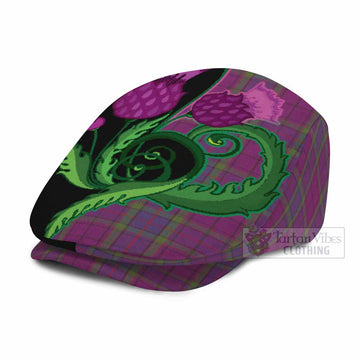 Wardlaw Tartan Flat Cap, Jeff Cap Traditional Scottish Thistle