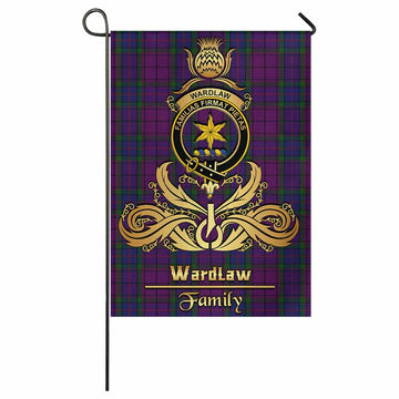 Wardlaw Tartan Garden Flag with Highland Thistle Cherish Family Crest Style