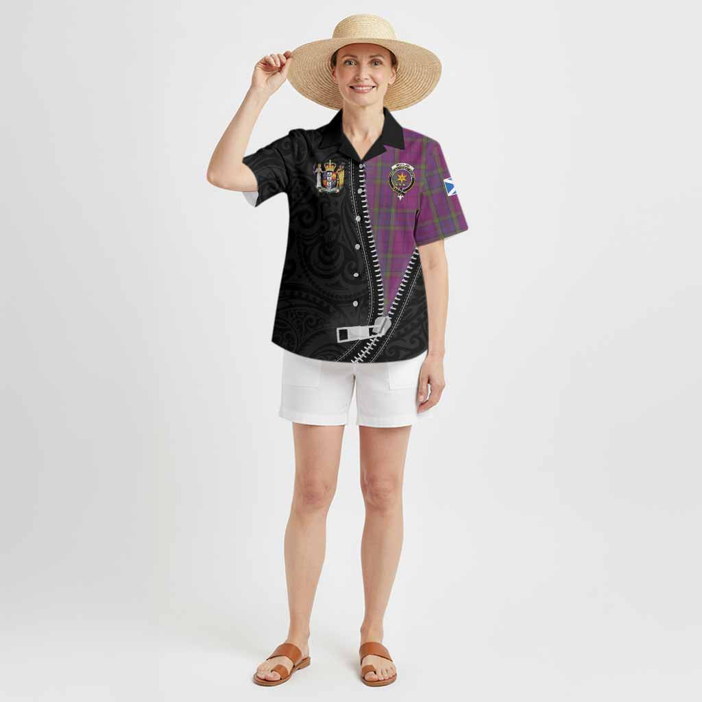 Wardlaw Tartan Hawaiian Shirt New Zealand Pattern Unique Zipper Stylized