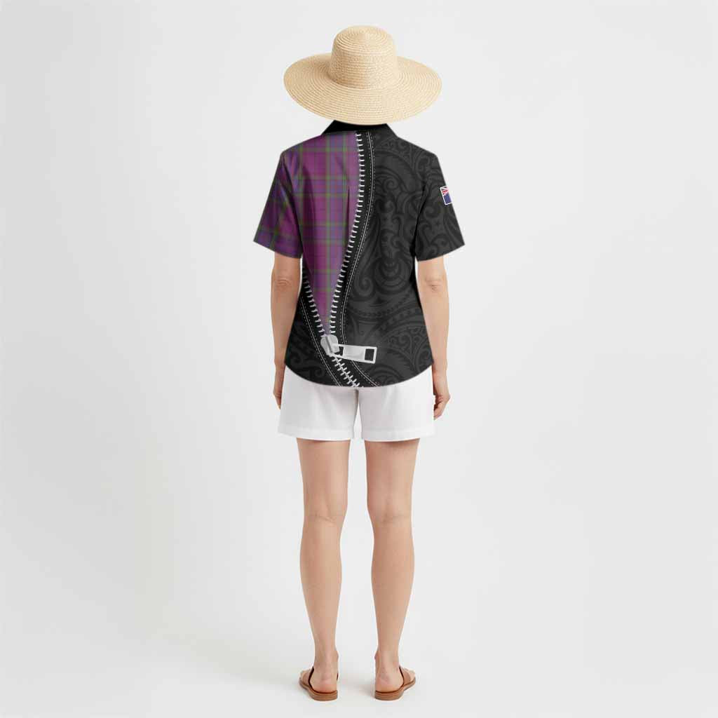 Wardlaw Tartan Hawaiian Shirt New Zealand Pattern Unique Zipper Stylized